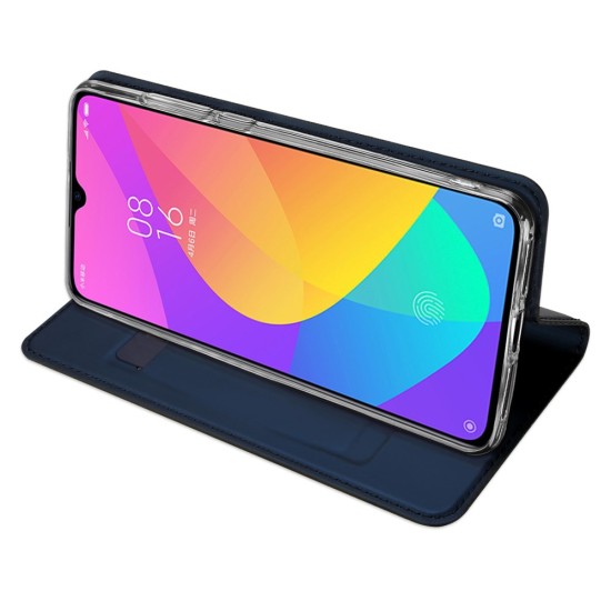 Dux Ducis Skin Pro series priekš Xiaomi Mi 9 Lite - Tumši Zils - sāniski atverams maciņš ar magnētu un stendu (ādas maks, grāmatiņa, leather book wallet case cover stand)