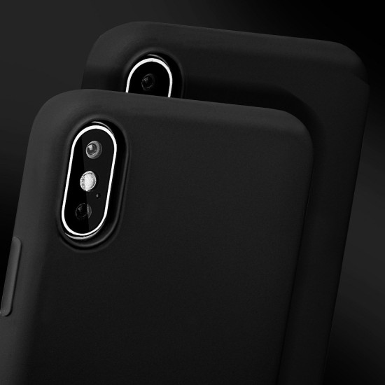 Forcell Silicone Lite Back Case для Samsung Galaxy A71 A715 - Чёрный - матовая силиконовая накладка / бампер