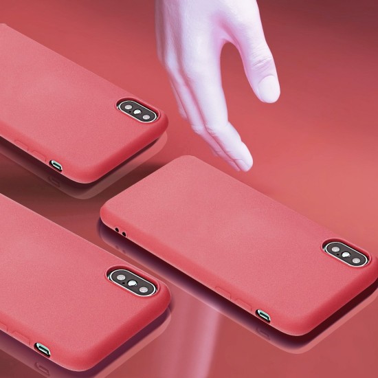 Forcell Silicone Lite Back Case для Samsung Galaxy A71 A715 - Розовый - матовая силиконовая накладка / бампер