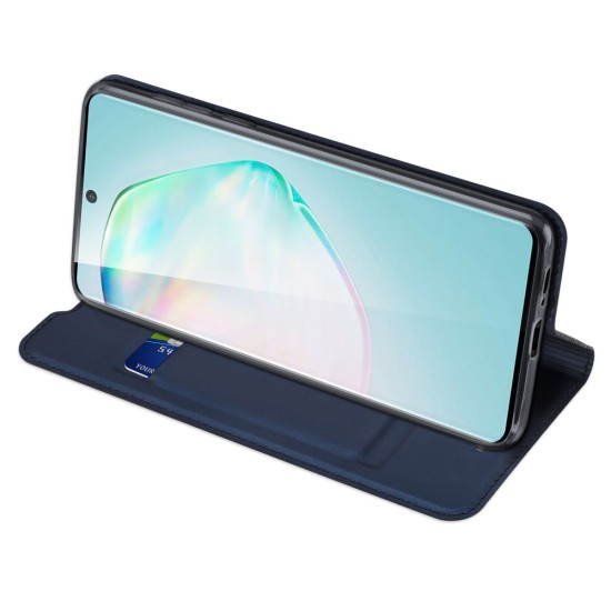 Dux Ducis Skin Pro series priekš Samsung Galaxy S10 Lite G770 - Tumši Zils - sāniski atverams maciņš ar magnētu un stendu (ādas maks, grāmatiņa, leather book wallet case cover stand)
