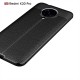 Litchi Skin PU Leather Coated TPU Mobile Phone Case priekš Xiaomi Poco F2 Pro - Melns - ādas imitācijas triecienizturīgs silikona aizmugures apvalks (maciņš, bampers, vāciņš, slim cover, bumper, back case)