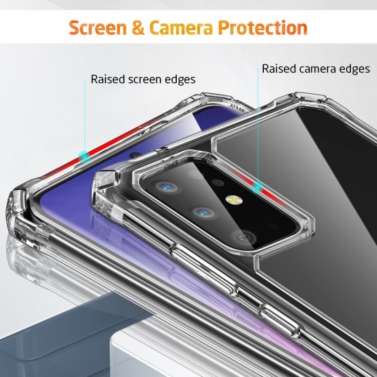 ESR Air Armor Back Case priekš Samsung Galaxy S20 Plus 5G G986 - Caurspīdīgs - triecienizturīgs silikona aizmugures apvalks / bampers-vāciņš