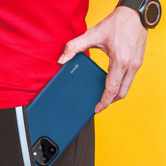 RoarKorea Rico Armor Back Case priekš Xiaomi Redmi Note 9 - Zils - triecienizturīgs silikona aizmugures apvalks (bampers, vāciņš, slim TPU silicone case shell cover, bumper)