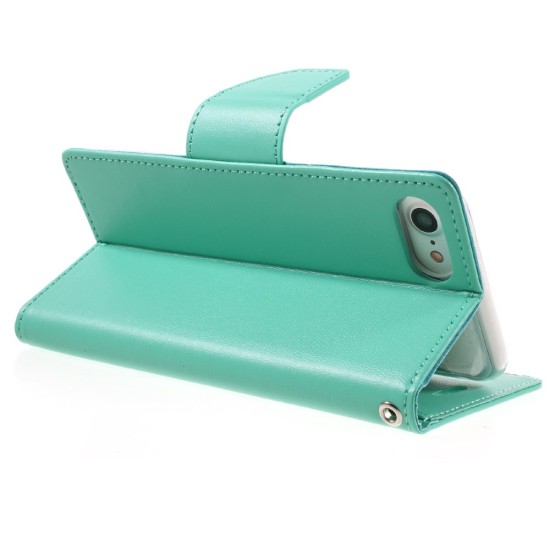 Mercury Bravo Flip Case для Samsung Galaxy Note 20 N980 - Бирюзовый - чехол-книжка со стендом / подставкой (кожаный чехол книжка, leather book wallet cover stand)