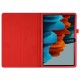 Litchi Texture Leather Stand Protective Case priekš Samsung Galaxy Tab S7 T870 / T875 / Tab S8 X700 / X706 - Sarkans - sāniski atverams maciņš ar stendu