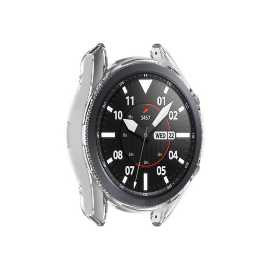 Hollow Transparent Anti-falling TPU Watch Cover priekš Samsung Galaxy Watch 3 41mm - Caurspīdīgs - silikona pulksteņu apvalks