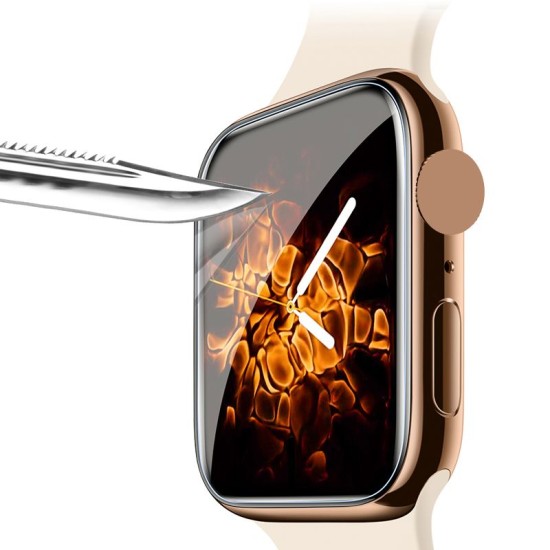 Mocolo UV Glue Tempered Glass Screen Protector priekš Apple Watch Series 4 / 5 / 6 (40mm) - Caurspīdīgs - Ekrāna Aizsargstikls / Bruņota Stikla Aizsargplēve