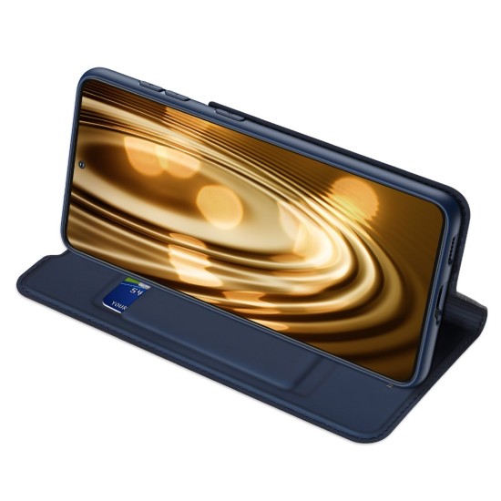 Dux Ducis Skin Pro series priekš Samsung Galaxy S21 Plus G996 - Tumši Zils - sāniski atverams maciņš ar magnētu un stendu