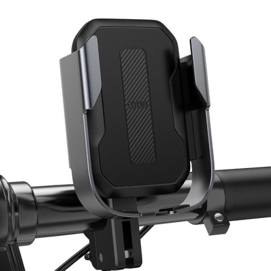 Baseus (SUKJA-01) Universal Bike / Motorcycle phone holder - Melns - Universāls telefona turētājs / stiprinājums uz velosipēda / motocikla stūres