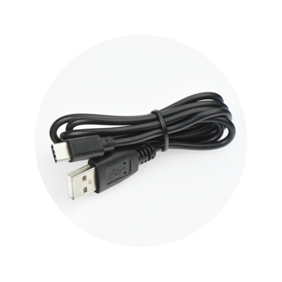 BlueStar USB travel charger 2A Tīkla lādētājs ar Type-C vadu - Melns - USB tīkla lādētājs