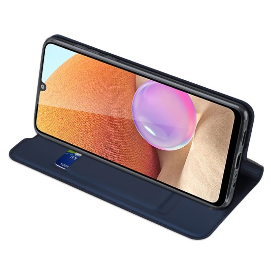 Dux Ducis Skin Pro series priekš Samsung Galaxy A52 A525 / A52 5G A526 / A52s 5G A528 - Tumši Zils - sāniski atverams maciņš ar magnētu un stendu