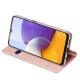 Dux Ducis Skin Pro series priekš Samsung Galaxy A22 4G A225 - Rozā Zelts - sāniski atverams maciņš ar magnētu un stendu