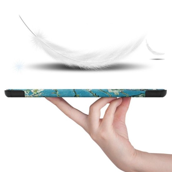 Tech-Protect Smart Case priekš Samsung Galaxy Tab S6 Lite P610 / P613 / P615 / P619 - Sakura - sāniski atverams maciņš ar magnētu un stendu