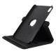 360 Rotary Stand Smart Lychee Leather Case priekš Apple iPad mini 6 (2021) - Melns - sāniski atverams maciņš ar stendu