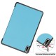 Tri-fold Stand PU Smart Auto Wake/Sleep Leather Case priekš Huawei MatePad 11 - Gaiši Zils - sāniski atverams maciņš ar stendu