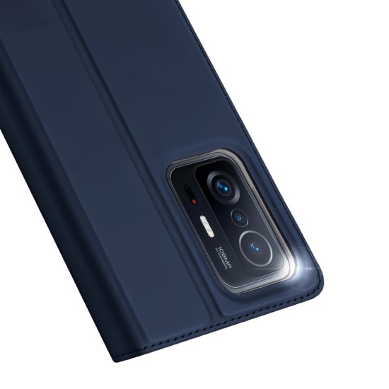 Dux Ducis Skin Pro series priekš Xiaomi 11T 5G / 11T Pro 5G - Tumši Zils - sāniski atverams maciņš ar magnētu un stendu