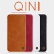 NILLKIN Qin Series Card Holder Leather Flip Case priekš Apple iPhone 12 Pro Max - Melns - sāniski atverams maciņš