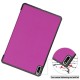 Tri-fold Stand PU Smart Auto Wake/Sleep Leather Case priekš Huawei MatePad 11 - Violets - sāniski atverams maciņš ar stendu