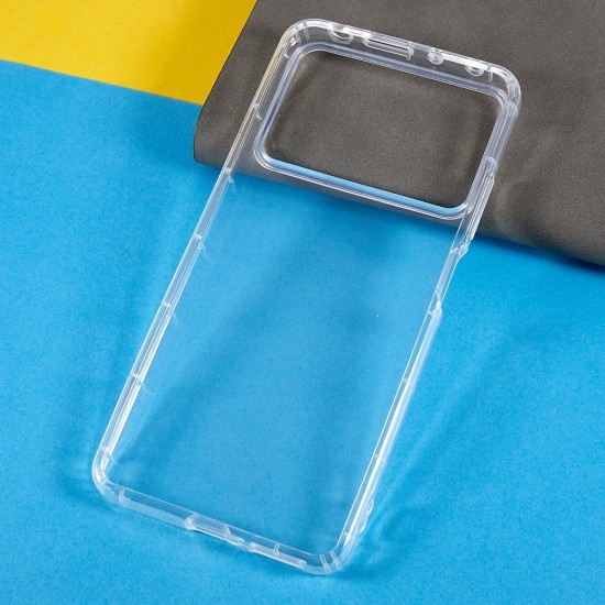 Thick Reinforced Corner Precise Cutout Phone Cover 1.5mm priekš Xiaomi Poco X4 Pro 5G - Caurspīdīgs - triecienizturīgs silikona aizmugures apvalks / bampers-vāciņš