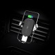 Havit W3004 10W Wireless QI Charger Gravity Air Vent Car holder - Melns - Universāls stiprinājums turētājs auto ventilācijas režģa ar iebūvētu bezvadu lādētāju