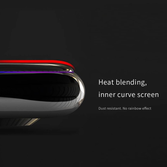 Nillkin Amazing XD CP/Max 3D Edge Glue Tempered Glass protector priekš Xiaomi 12 Pro - Melns - Ekrāna Aizsargstikls / Bruņota Stikla Aizsargplēve (Full screen size curved)