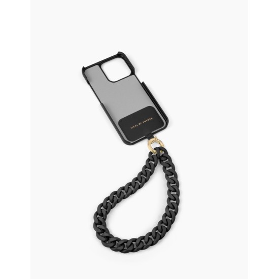 iDeal of Sweden AG22 Phone Wristlet Strap - Black - metāliska rokas siksniņa