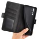 PU Leather Case with Magnetic Double Clasp для Huawei Honor 70 - Чёрный - чехол-книжка с магнитом и стендом / подставкой 
