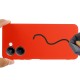 Microfiber Lining Liquid Silicone Shockproof Phone Case with Strap priekš Realme C33 - Sarkans - silikona aizmugures apvalks ar auklu / bampers