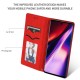 Busines Style Book Case priekš Samsung Galaxy A70 A705 - Sarkans - sāniski atverams maciņš ar stendu / grāmatveida maks