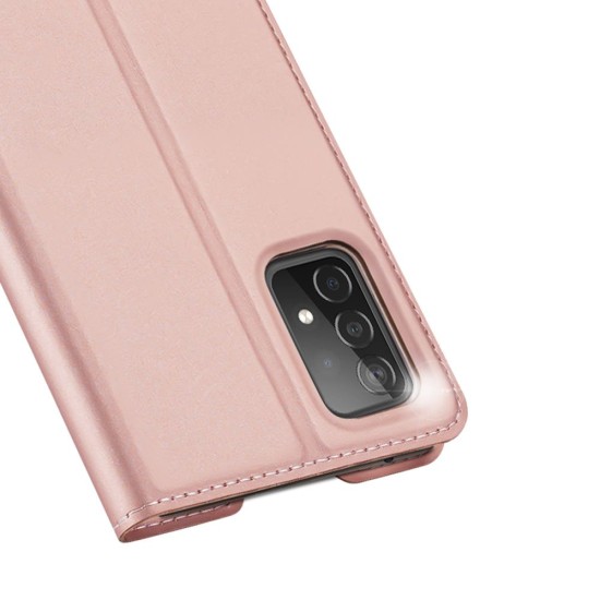 Dux Ducis Skin Pro series priekš Samsung Galaxy A34 5G A346 - Rozā Zelts - sāniski atverams maciņš ar magnētu un stendu