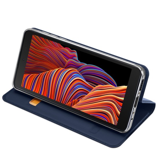 Dux Ducis Skin Pro series priekš Samsung Galaxy Xcover 5 G525 - Tumši Zils - sāniski atverams maciņš ar magnētu un stendu