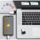Type-C OTG Female to USB Male - Melns - USB adapteris telefoniem vai planšetdatoriem ar Type-C ieeju / konektoru