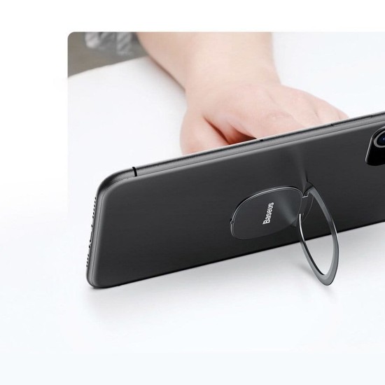 Baseus Invisible Phone Ring Holder - Rozā Zelts - Universālais gredzens-turētājs telefonam