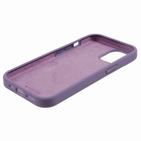 Mercury Silicone Case (Microfiber Soft Touch) priekš Apple iPhone 15 - Violets - matēts silikona aizmugures apvalks (bampers vāciņš)
