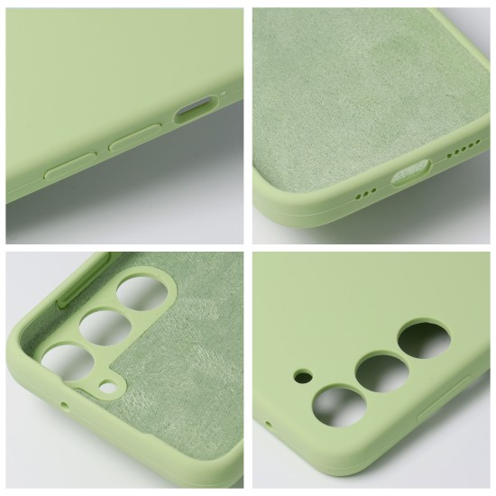 Roar Cloud-Skin Silicone Case (Microfiber Soft Touch) priekš Apple iPhone 16 - Gaiši Zaļš - matēts silikona aizmugures apvalks (bampers vāciņš)