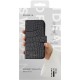 iDeal of Sweden Magnet Wallet+ Case priekš Apple iPhone 16 - Black Croco - mākslīgās ādas sāniski atverams maciņš ar bamperu uz magnēta