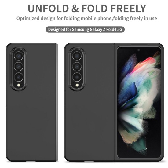 Vogue Case priekš Samsung Galaxy Fold6 5G - Melns / Zelts - plastikāta aizmugures apvalks / vāciņš