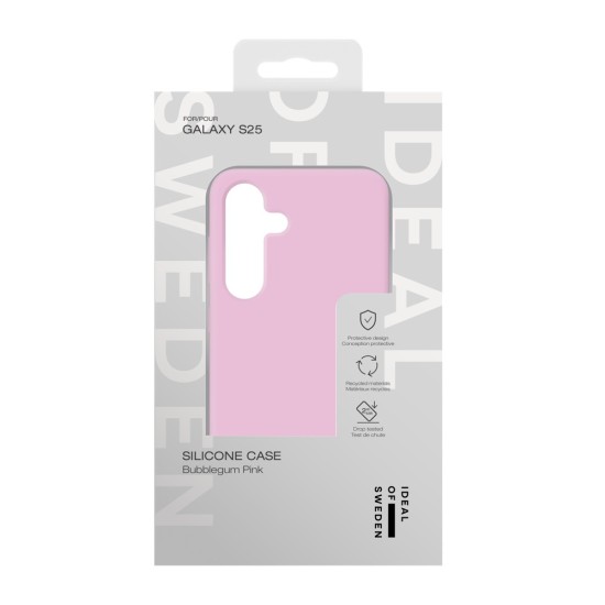 iDeal of Sweden Silicone Back Case priekš Samsung Galaxy S25 5G S931 / S24 5G S921 - Bubblegum Pink - silikona aizmugures apvalks / bampers-vāciņš