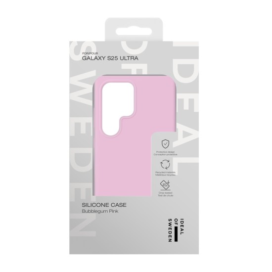 iDeal of Sweden Silicone Back Case priekš Samsung Galaxy S25 Ultra 5G S938 - Bubblegum Pink - silikona aizmugures apvalks / bampers-vāciņš