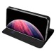 Dux Ducis Skin Pro series priekš Apple iPhone 16e - Melns - sāniski atverams maciņš ar magnētu un stendu (ādas maks, grāmatiņa, leather book wallet case cover stand)