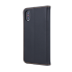 Genuine Leather Case Smart Pro priekš Samsung Galaxy S24 FE 5G S721 - Melns - dabīgās ādas maciņš sāniski atverams ar stendu
