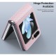 Dux Ducis Bril Case priekš Samsung Galaxy Flip7 5G - Rozā - mākslīgās ādas aizmugures apvalks / vāciņš