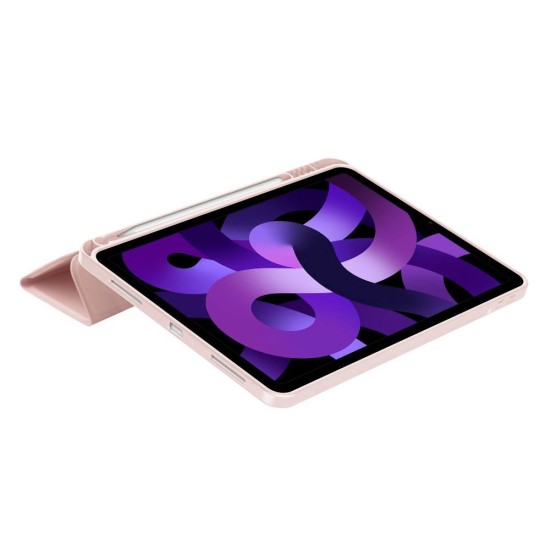 Tech-Protect SC Pen Book Case priekš Apple iPad Pro 11 (2018) / Air 4 (2020) / Air 5 (2022) / Air 11 (2024 / 2025) - Rozā - sāniski atverams maciņš ar stendu