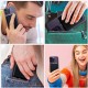 Tech-Protect MagWallet Universal MagSafe Card Holder - Melns - mākslīgās ādas kredītkaršu turētājs ar magnētu