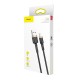 Baseus 2M Cafule 1.5A USB to Lightning cable - Melns / Zelts - Apple iPhone / iPad lādēšanas un datu kabelis / vads