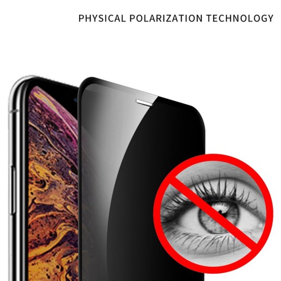 X-One 2.5D Full Glue Extra Strong Privacy Tempered Glass Screen Protector priekš Apple iPhone 16 Pro - Melns - Ekrāna Aizsargstikls / Bruņota Stikla Aizsargplēve