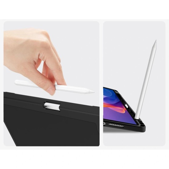 Tech-Protect SC Pen Book Case priekš Xiaomi Redmi Pad 2 Pro - Melns - sāniski atverams maciņš ar magnētu un stendu