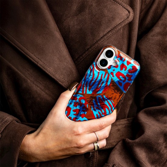 Animal Print Case priekš Samsung Galaxy A56 5G A566 / A36 5G A366 - Zils - silikona aizmugures apvalks / bampers-vāciņš