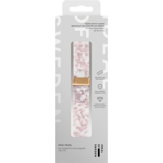 iDeal of Sweden Resin Watch Band priekš Apple Watch 42 / 44 / 45 / 46mm / Ultra 49 mm - Pink Pearl - siksniņa (josta) priekš pulksteņiem