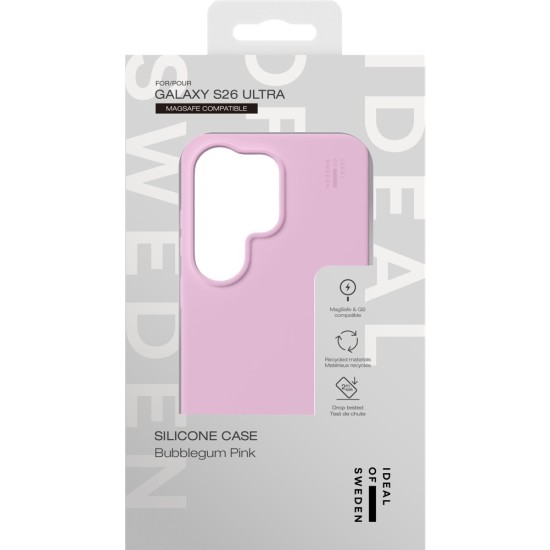iDeal of Sweden Silicone MagSafe Back Case priekš Samsung Galaxy S26 Ultra 5G - Bubblegum Pink - silikona aizmugures apvalks / bampers-vāciņš